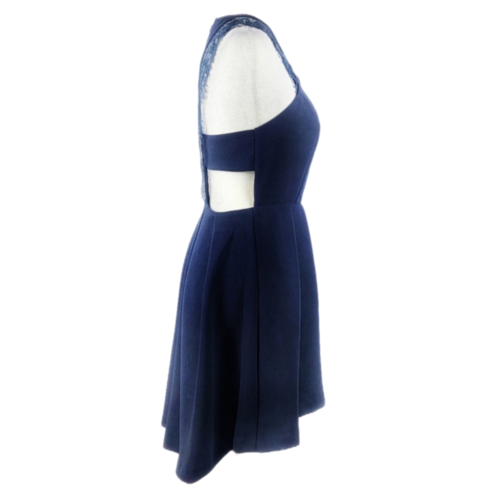 BCBGeneration navy blue lace Sleeveless cutout dress 6 - Picture 6 of 10